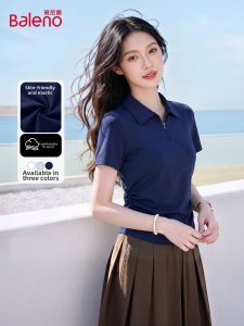 BALENO | Navy Stretch Slim Fit Female Tee