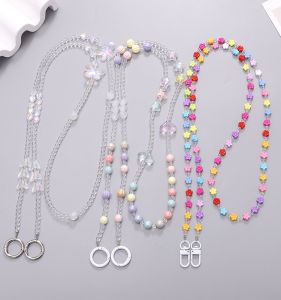 Clove Crossbody Phone Chain Colorized Butterfly Beaded Mens and Womens Neutral Phone Case Lanyard Small Bag Shoulder Strap Chain