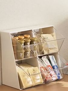 ชั้นจัดระเบียบของ ชั้นตกแต่งโต๊ะคอม ชั้น ที่เก็บของ ชั้นวางกาแฟ ชั้นวางซองกาแฟ ชั้นขนม