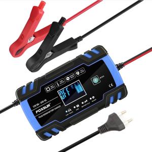 Bộ Sạc Ắc Quy Ô Tô Nhanh Tự Động 12V 8A/24V 4A Dành Cho Ô Tô Xe Máy Xe Tải - Tương Thích Với Ắc Quy AGM Deepcycle GEL Lead-Acid