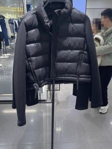 Áo Khoác Cotton Màu Đen Mỏng Ngắn Mới Về Mùa Xuân ZARLUVIP Áo Khoác Cotton Nữ Cổ Đứng Khóa Kéo Dài Tay Thường Chất Liệu Cotton