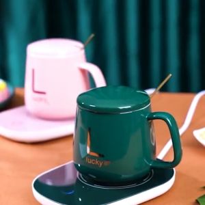 USB Electric Mug Set Electric Powered Cup Warmer Heat Self-Heating Pad Constant 55C temperatures Constant temperature Cup Pad 55