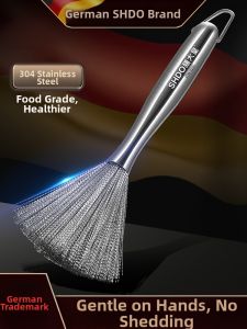 SHDO | Cleaning Wonder 304 Stainless Steel Long Handle Pot Brush