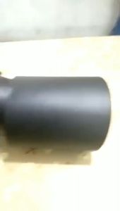 2 Inch Car Exhaust Pipe Stainless Steel Rear Exhaust Pipe Tail Muffler Tip Matt Black Universal Car Exhaust Pipe