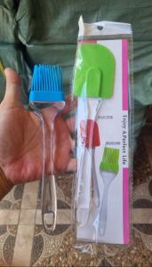Kuas dan Spatula Set Oles Mentega Roti Kue Silikon Silicone