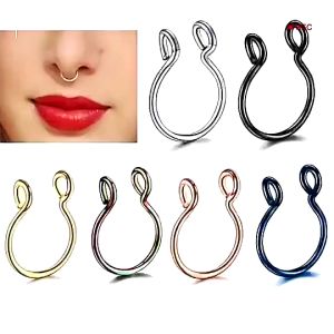 Stainless Steel U-Shaped Nose Clip – Perforated and Non-Perforated Nose Ring