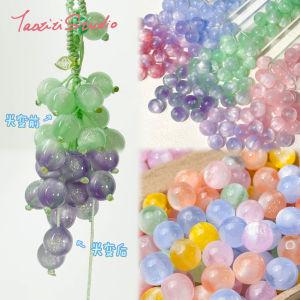 Resin Scatter Beads Shiny Changing DIY String Beads Hand Craft Material Bracelet Necklace Hanging Ornament Jewelry Accessories