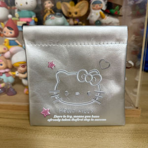 New Hello Kitty Organizer Bag Anime Cartoon Portable Makeup Bag Earphones Zero Wallet Lipstick Travel Storage Bag Accessory Gift