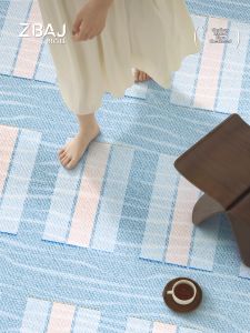 ZHIBAIJIA | Blue Cream Style Easy-Care Waterproof Carpet