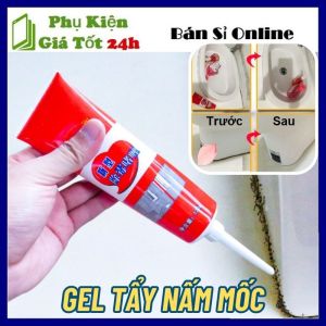 Gel Tẩy Mốc Đa Năng 120ml Cực Mạnh Đánh Bay Nấm Mốc Silicon - Kem Tẩy Nấm Mốc Silicon Gioăng Cao Su Máy Giặt Mốc Chân Tường Siêu Nhanh Cực Kỳ Tiện Lợi