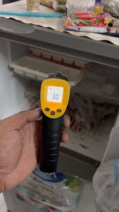 DELI DL333380 Máy đo Nhiệt kế hồng ngoại từ - 30 độ tới +380 độ siêu nhanh