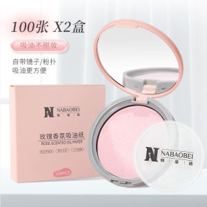 Rose Fragrance กระดาษดูดซับน้ํามันแบบพกพาเครื่องมือความงามสําหรับผู้หญิงฤดูร้อน Oil-Control แต่งหน้า Remover ไม่ดูดซับน้ํา