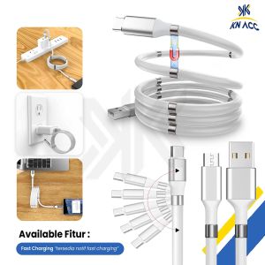 [KN ACC] KABEL DATA FAST CHARGING MAGIC MAGNETIC ORIGINAL