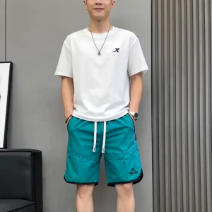 Biztree Plain Casual Drawstring Breathable Shorts 666 Quick Drying Sport shorts for men with zippered pocket