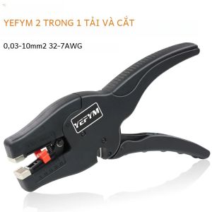 Kìm cắt và tuốt dây tự động YEFYM Dụng cụ thép carbon đa chức năng để sửa chữa điện