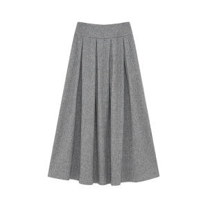 ALOHA LU | Bộ Áo Cổ Xẻ Knit và Chân Váy
