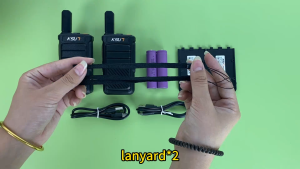 KSUN 2PCS Walkie Talkie X12 5W Power Two Way Radio 16CH 3000mAh TYPE-C