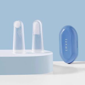 Baby Oral Cleaning Glove Brush Cloth Soft Teeth Cleaning Tool for Infant Tongue Cleaning Essential Baby Care Finger Brush