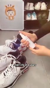 Spray Penghilang Bau Sepatu RENEWIL 100ML - Aroma Mint Warna Putih Alami & Efektif