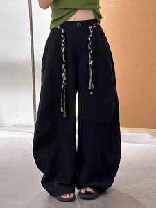 Fashion High Waist Wide Leg Casual Pants Womens Autumn Versatile Loose Slim Straight Long Trousers Stylish Knife Edge