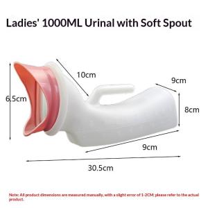 NEW Leak Proof Large Capacity Women Urinal Soft Mouth Clear Scale Thickened Chamber Pot Outdoor Walking Hiking Portable Supplies