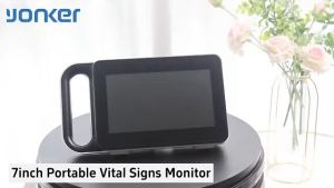 Yonker Medical E7 multi-parameter patient monitor TFT 7 Inch Digital screen 950g portable patient monitor SPO2&NIBP&PR&TEMP&ECG