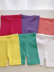 Candy Color Light Summer Shorts Thin Ice Silk Trousers