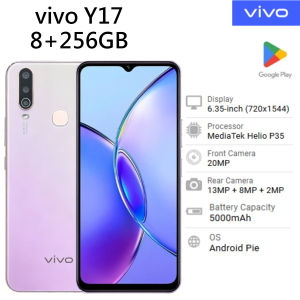 vivo | 2026 New Global Version Vivo Y17 Unlocked Cell Phone 8GB RAM 256GB Storage 6.35" HD Screen 13MP AI Triple Camera