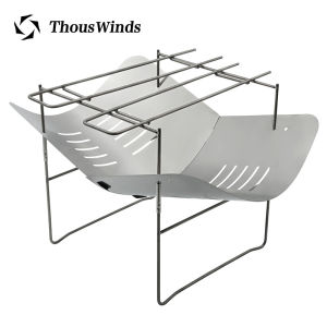 Thous Winds Ultra-Light Titanium Burning Fire Table Outdoor Multi-Function Heating Firewood Stove Campfire Table Mini Barbecue Stove