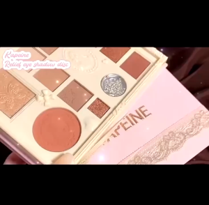 Capell 12 Colors Lace Embossed Eyeshadow Palette Blush Contouring All-in-One Palette Pearlescent Matte