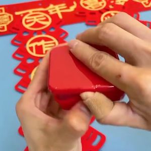 50Pcs/Box Reusable Double Sided Tape Chinese New Year Transparent Removable Self-adhesive 春联专用透明双面贴 Multifunctional Waterproof