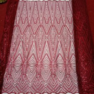 (COD) Bahan kain Tille/Kebaya Piramid elishab payet Spaengel motif terbaru.Desain#2 Dekripsi ada di bawah👇