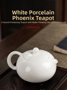 TANGFENG | Single Person Use Chinese Style White Porcelain Teapot