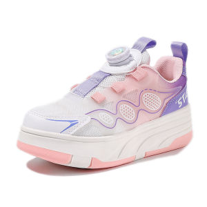 KUOBURENSHENG | Roller Shoes For Kids 4Wheels Breathable Mesh Rotatable Buckle