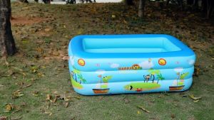 Inflatable Swimming Pool for kids and family  Portable  outdoor  3-layer thickened rectangular swimming pool