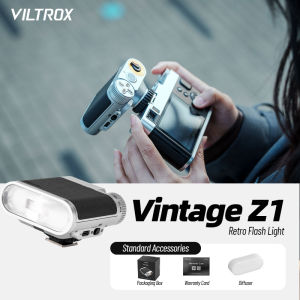 Viltrox丨Vintage Z1 Mini Flash Camera Retro Speedlight Flashs GN12 LED Fill Light On-camera