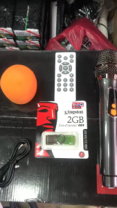 Portable bluetooth speaker KTS-1909 (FREE USB) Bluetooth Karaoke Portable Speaker with rechargeable wireless microphone