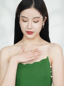 💖Swarovski💖Attract the soul heart-shaped diamond pendant necklace S925 sterling silver womens fashion necklace hypoallergenic non-allergic Valentines Day gift birthday gift for girlfriend bestie