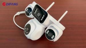 difang | 20MP 4 Screens PTZ Security Camera 4G SIM Card 12X Digital Zoom Auto Tracking Outdoor Wireless IP Surveillance WiFi 20MP