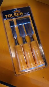 Tolsen 3Pcs Wood Chisel Set (1/2"-3/4"-1") 25380