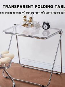 Acrylic Table Portable Folding Work Desk Dormitory Computer Desk Study Desk
