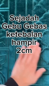 Soft Sejadah Tatami Gebu Gebas sejadah tebal High Quality sejadah jumbo Premium Size 70x110cm Koko Rusty Pink