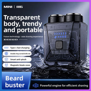 Taoxilife Mini Electric Shaver for Men Double‑Ring Curved Cutter Net Smart Anti‑Pinch Beard Trimmer Type‑C Fast Charge LED Digital Display Portable Travel Razor for Business Trip Gift
