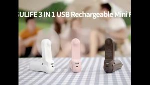 พัดลมมือถือขนาดเล็ก / พัดลมพกพาแบบชาร์จ USB พร้อมพาวเวอร์แบงค์ / พัดลมความเร็วสูงสำหรับกลางแจ้งในฤดูร้อน พัดลมเทอร์โบมือถือแบบปรับได้