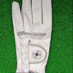 Găng Tay Chơi Golf Thoáng Khí Dành Cho Nam Với Bút Đánh Dấu Từ Tính Có Thể Thay Thế Họa Tiết Cờ Hàn Quốc Màu Trắng Dành Cho Người Chơi Golf