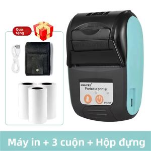 Máy In Bluetooth Nhiệt Cầm Tay Mini 58mm Máy Tính Bảng Di Động Không Dây POS Tương Thích Với Hệ Thống Windows Android iOS