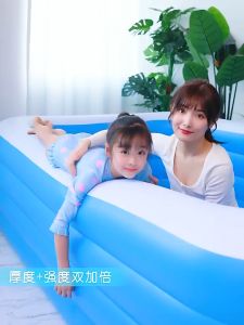 Large baby inflatable swimming pool home thickened baby pool adult child bath bucket infant ocean ball pool
