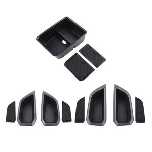 For Audi Q4 E-Tron ETron 2019-2023 2024 2025 Car Front Rear Door Storage Box Central Armrest Storage Cases Accessories