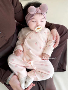 Pure Cotton Newborn Baby Clothes A-Class Four Seasons Gauze Monastic Style with Oblique Collar Protection Stomach Clothes for Babies