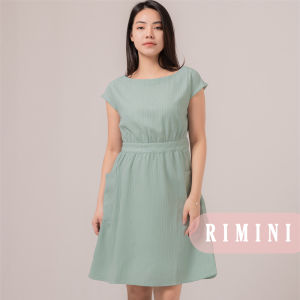 RIMINI - Dress Cewe Remaja Simple Chrismast Midi Katun XS-XL- Florie Dress 66008
